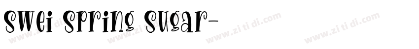 Swei Spring Sugar字体转换